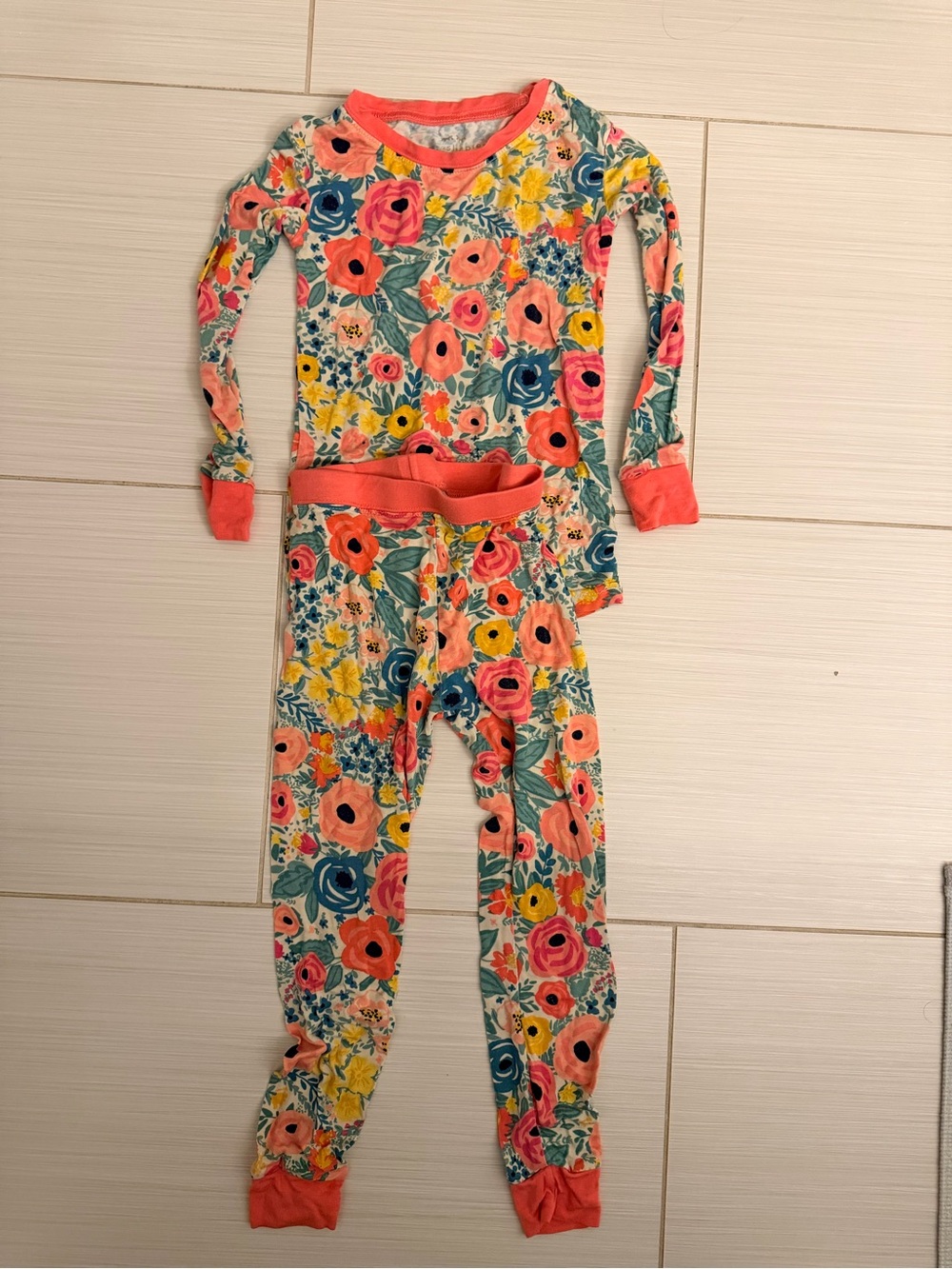 Little Sleepies secret garden Two-Piece Pajama Set - size 3T